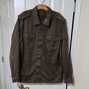 GAP Dark Olive Military Jacket